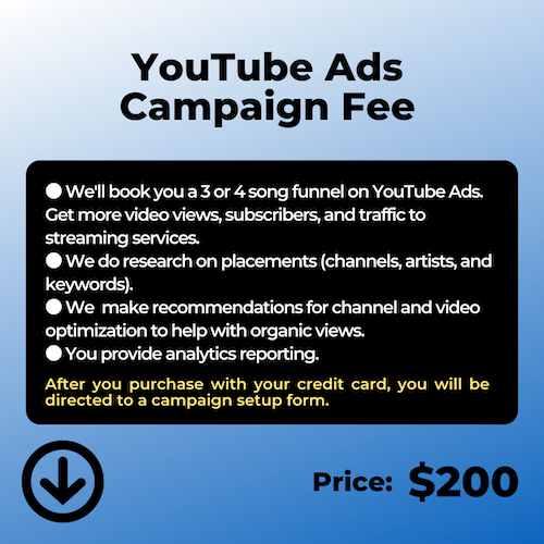 band builder academy services youtube ads google ads funnel